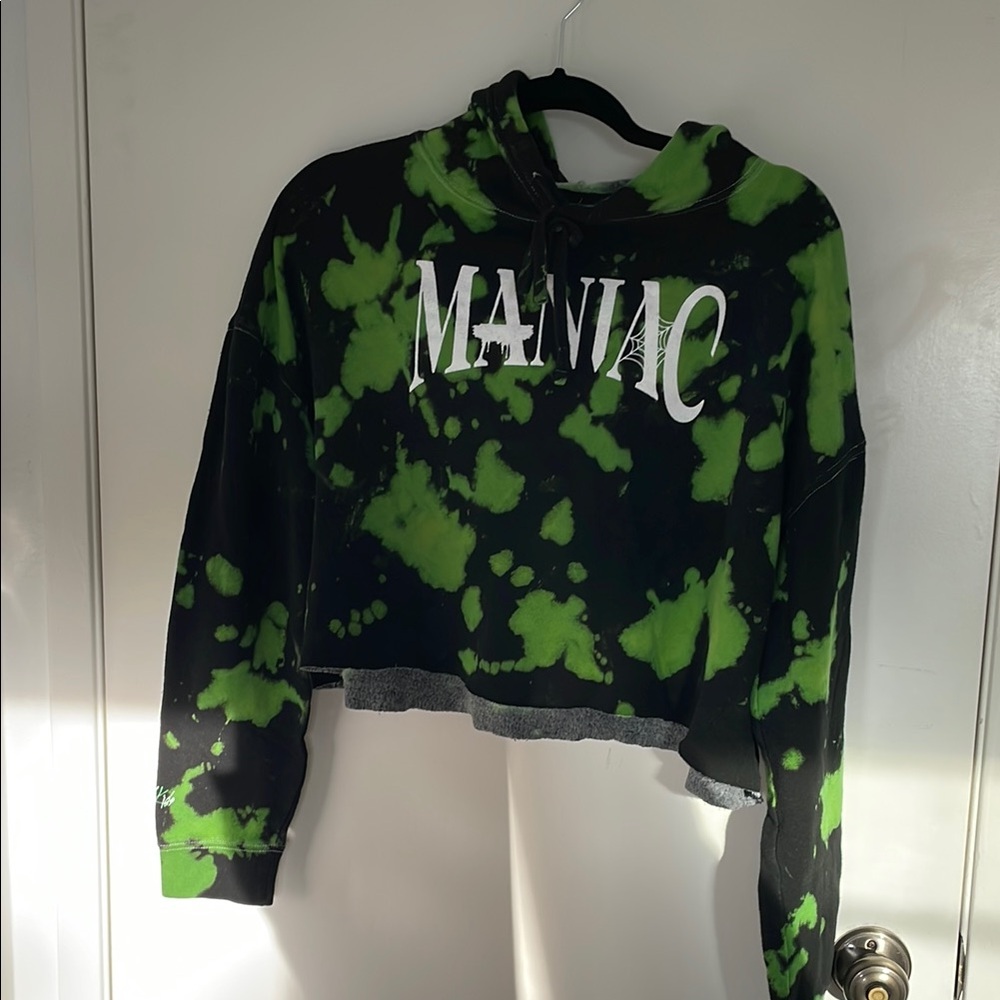 Stray Kids Maniac Tour Tie Dye Cropped Hoodie